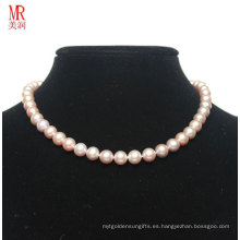 8-9mm Aaaa Perfecto Collar de Perlas de Agua Dulce